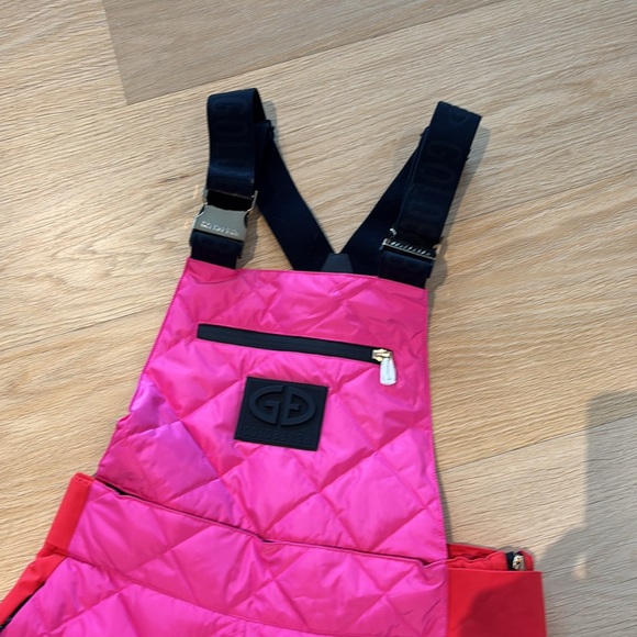 Goldbergh x Revolve KAYA SALOPETTE Ski Pants Overalls NWT US 6 ski bibs PINK - Picture 3 of 14